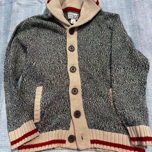 Roots Grey Oat Mix Cabin Shawl Cardigan - Size 9/10 - Like New!
